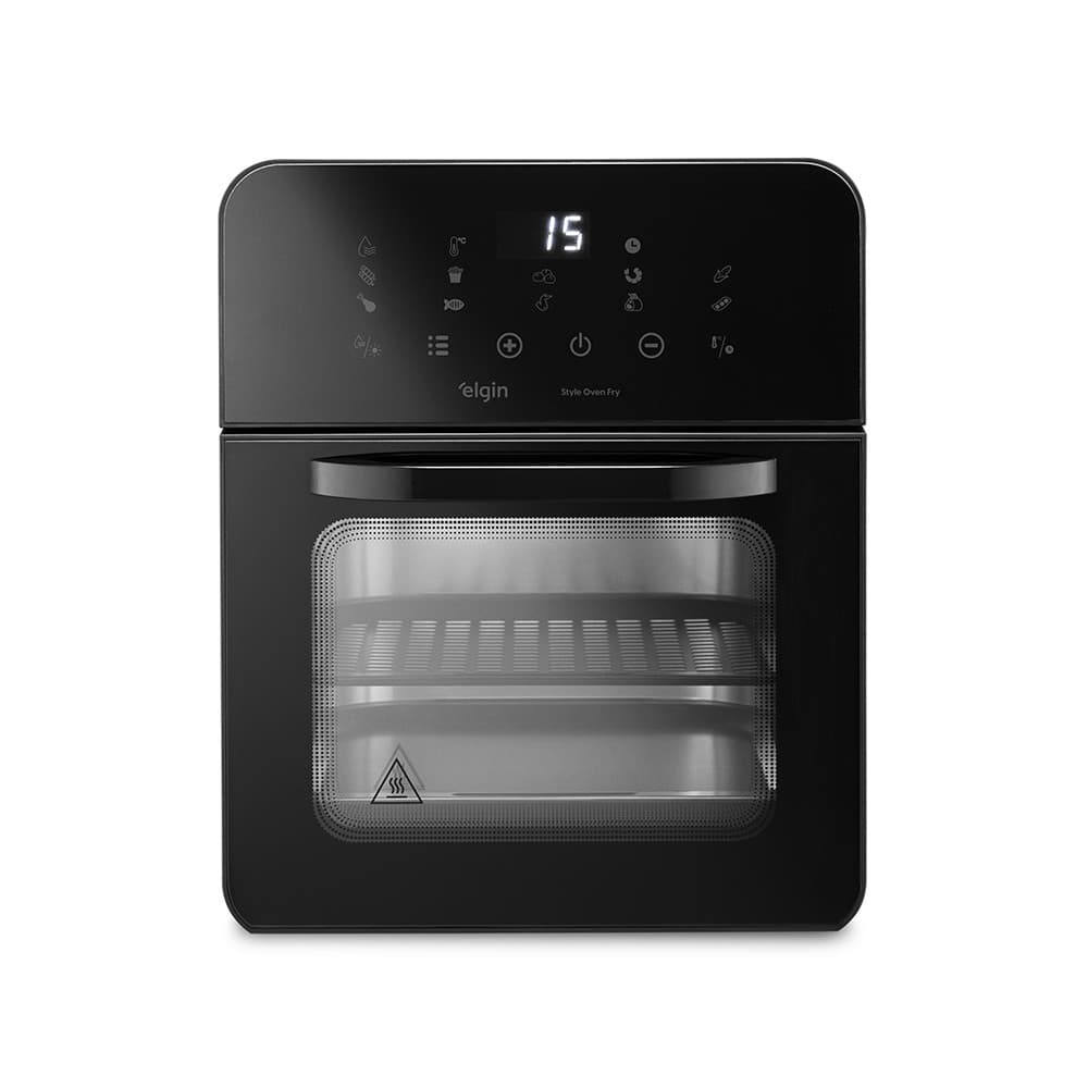 Fritadeira Air Fryer Forno Style 10 Litros 110V 1.400W com Painel Digital Preto