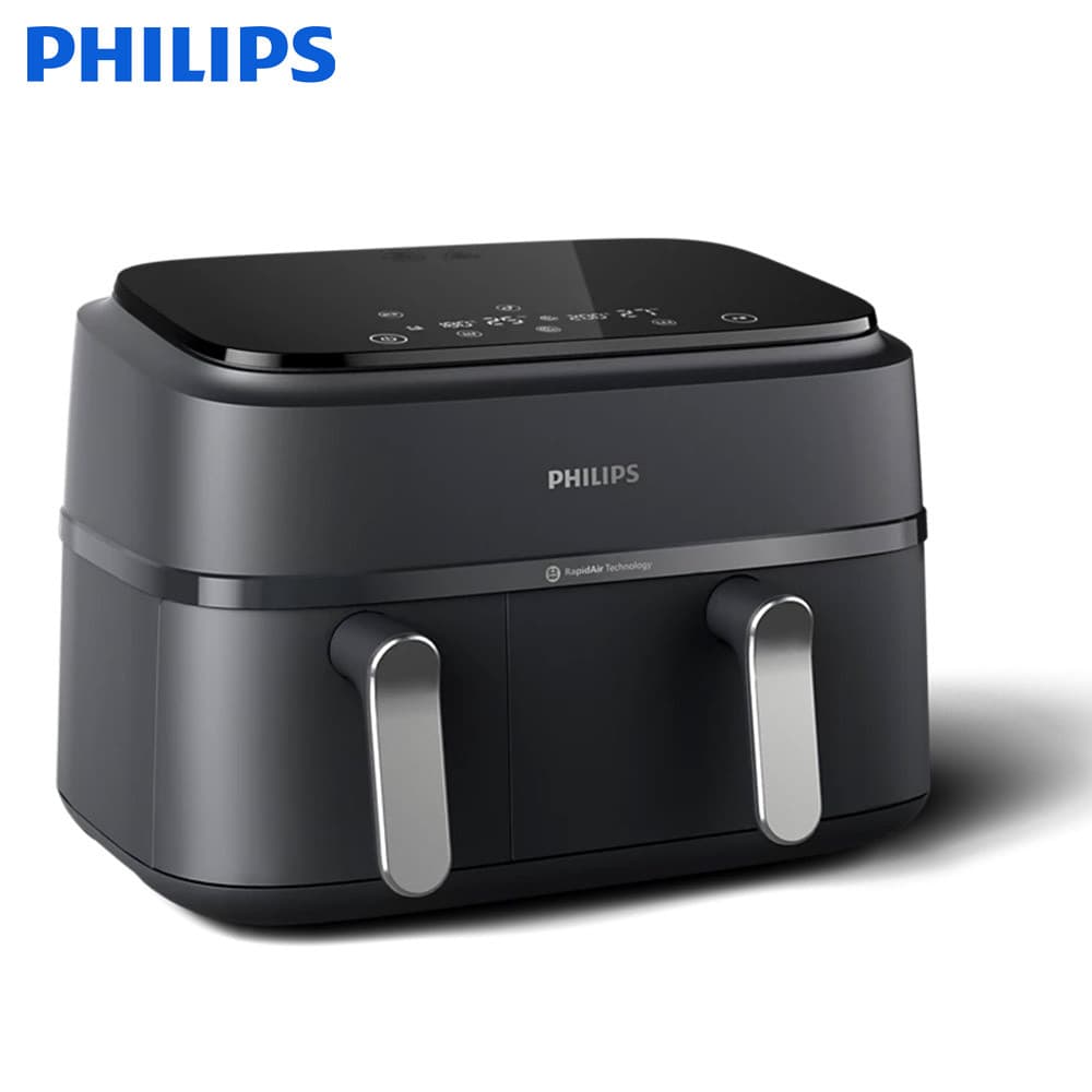 Fritadeira de Ar Philips NA351/00 com Cesto Duplo - Preto