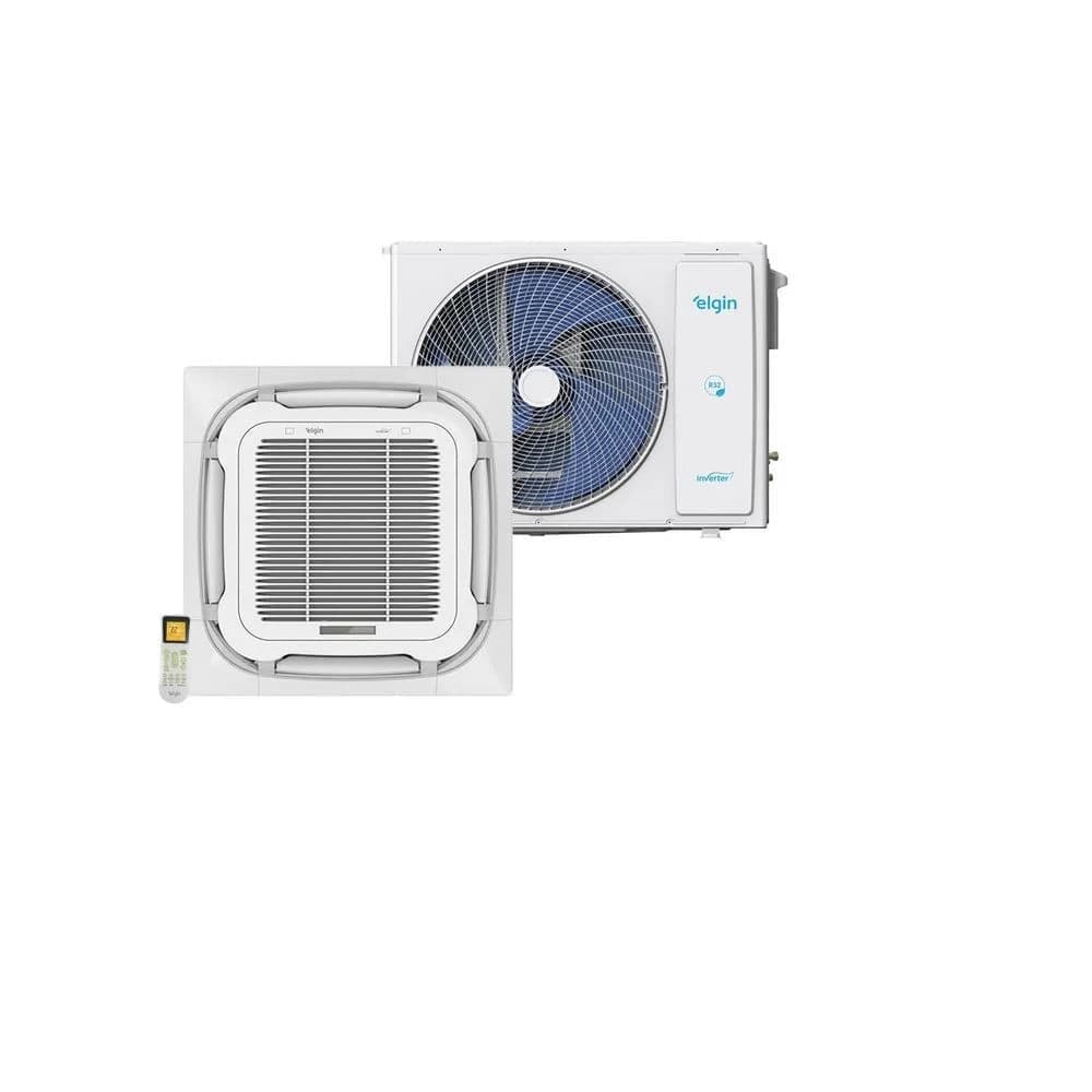 Split Cassete 4 Vias Inverter Elgin Plus 36000 BTU/h Frio Monofásico 45KDFI36C2NA – 220 Volts
