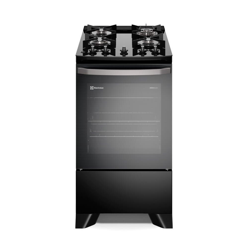 Fogão a Gás Electrolux 4 Bocas com VaporBake - FE4GP em Inox