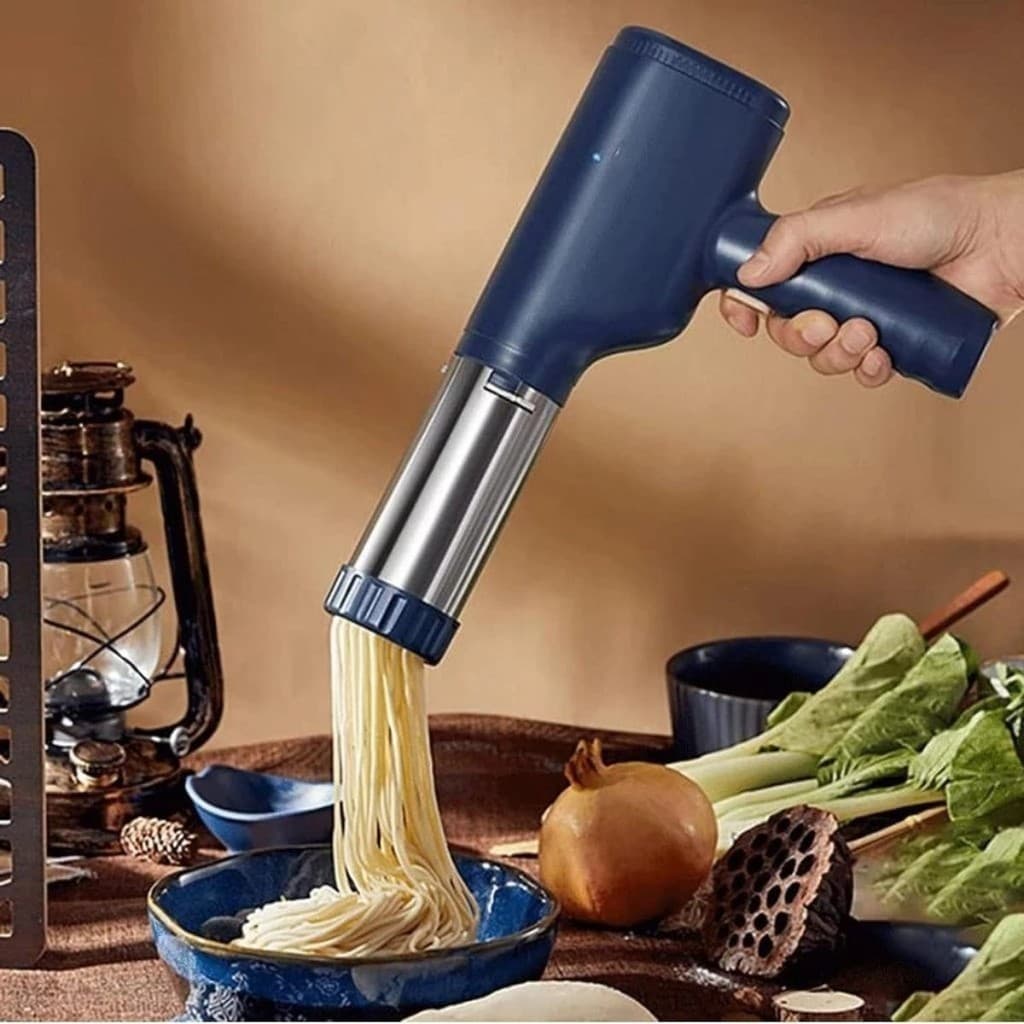 Máquina de Macarrão Elétrica USB – Automática, Portátil e Prepara Massas Frescas em Minutos
