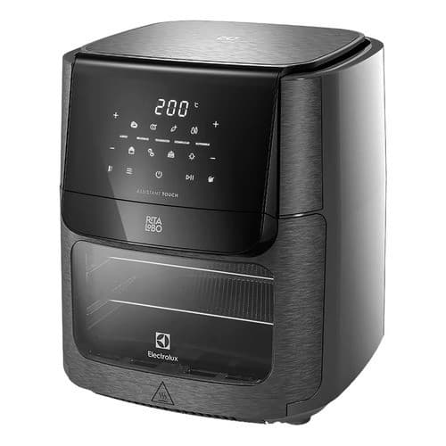 Fritadeira Elétrica Air Fryer Electrolux Experience Digital em Aço Preto