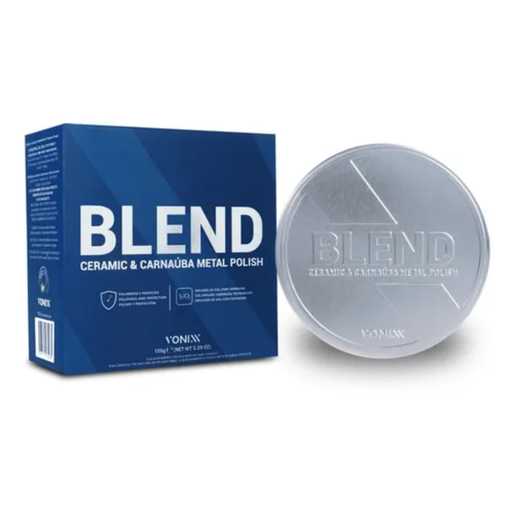 Blend Metal Polish Vonixx 150g - Ceramista e Carnauba Metal Polish - Yonix