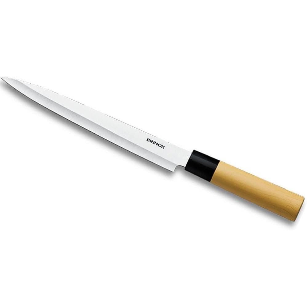 Faca para sushi e sashimi 8 1/2' Samurai Brinox Original 34cm aço inox