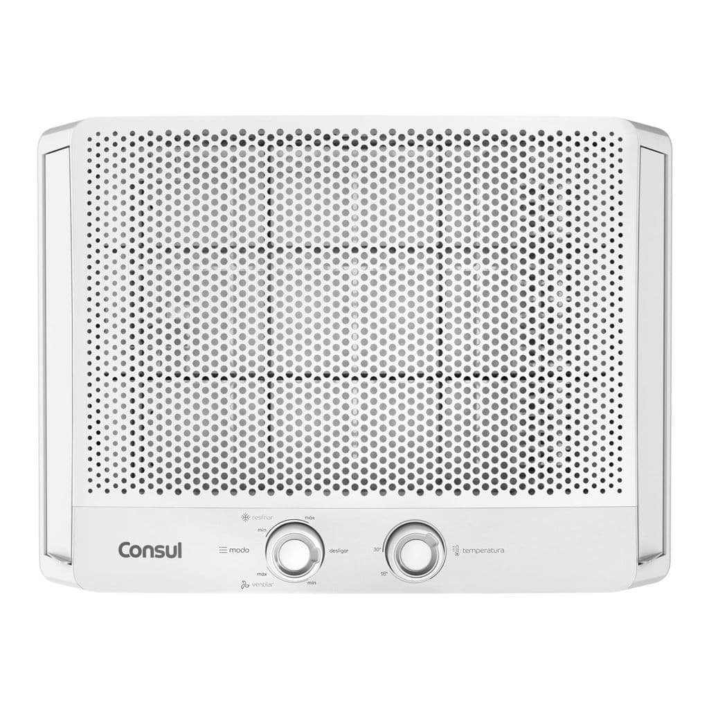 Ar condicionado de janela branco Consul 7500 BTUs com controle de temperatura
