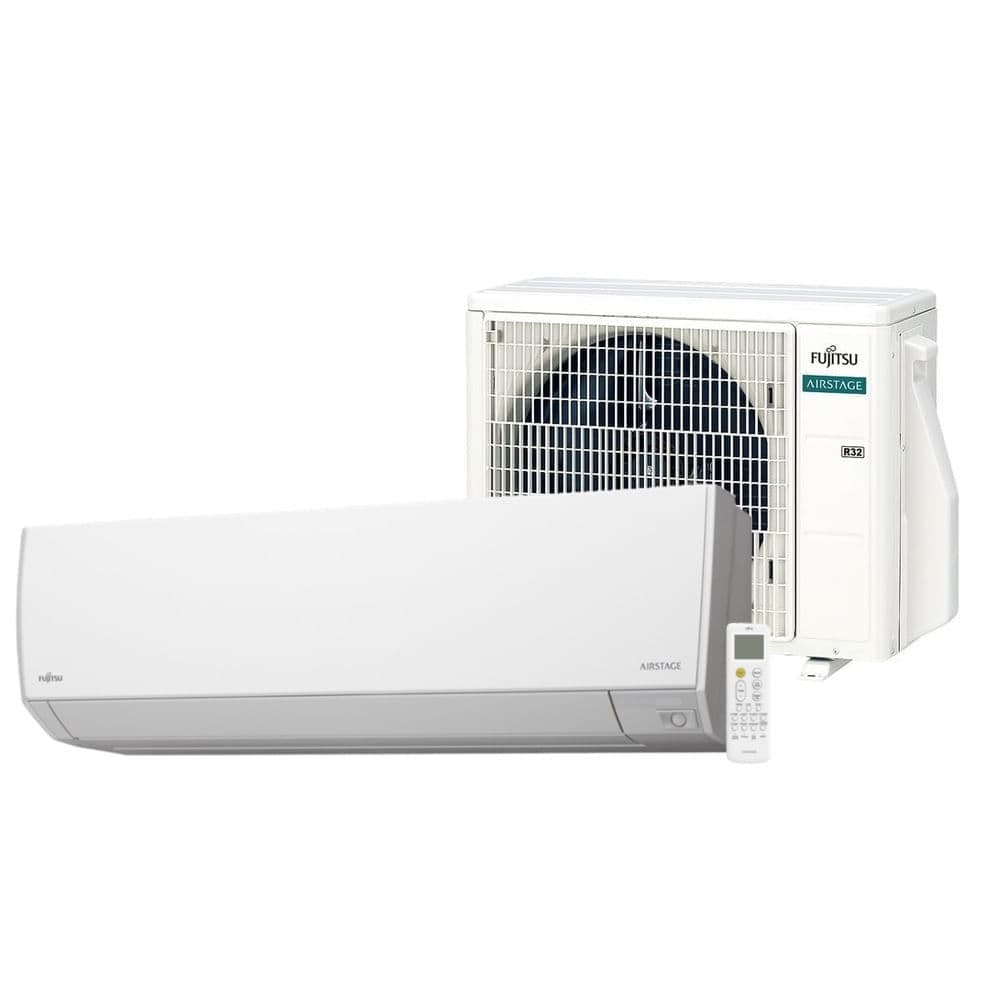 Ar condicionado split Hi Wall Inverter Fujitsu Airstage Premium 9000 BTU/h branco e cinza
