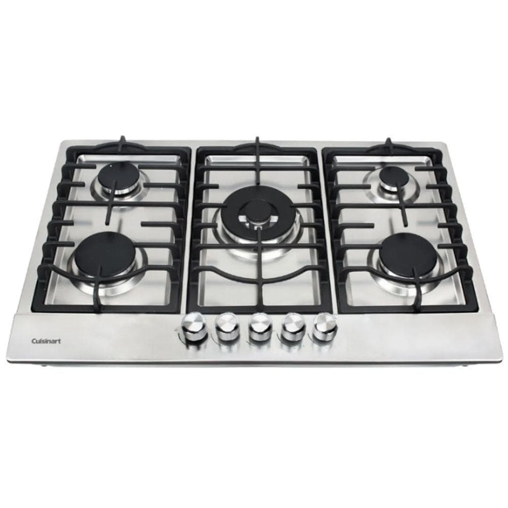 Cooktop a gás Cuisinart Casual Cooking com 5 bocas, aço inoxidável, 220V