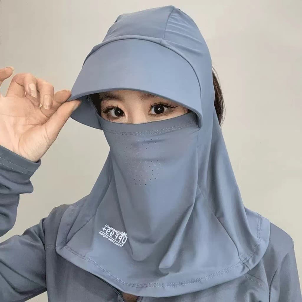 Novo chapéu de sol de cobertura total para mulheres, chapéu de proteção solar de verão, proteção UV.