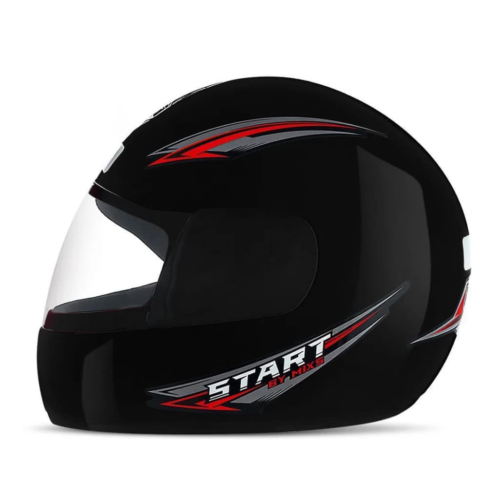 Capacete Moto Fechado Mixs Start Masculino e Feminino Viseira Cristal