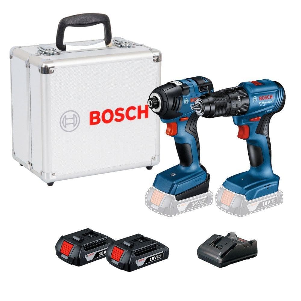 Combo Parafusadeira Furadeira Bosch GSB 185-LI com Maleta