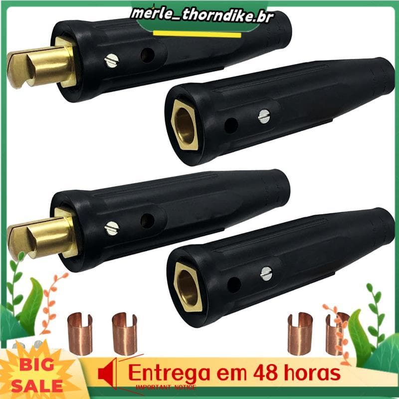 Conector Rápido De Cabos De Soldagem LC-40 , 2 Pacotes , Conectores Macho E Fêmea Para Acessórios De Máquina De Solda