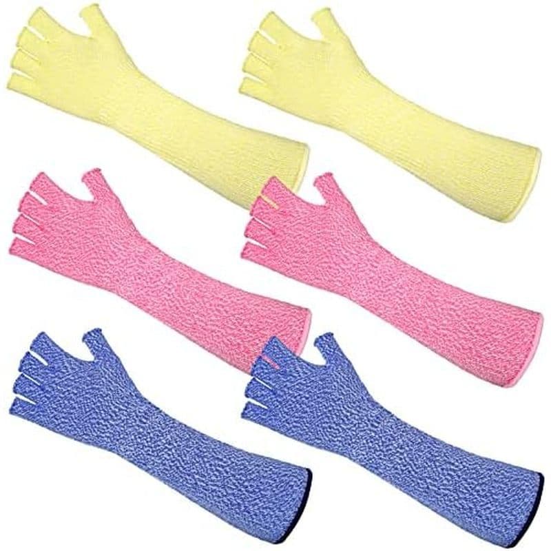 JenPen 3 Pares De Mangas Protetoras Para Braço , Protetores De Pele Fina E Bainha , Manga Resistente A Cortes , Nível 5 