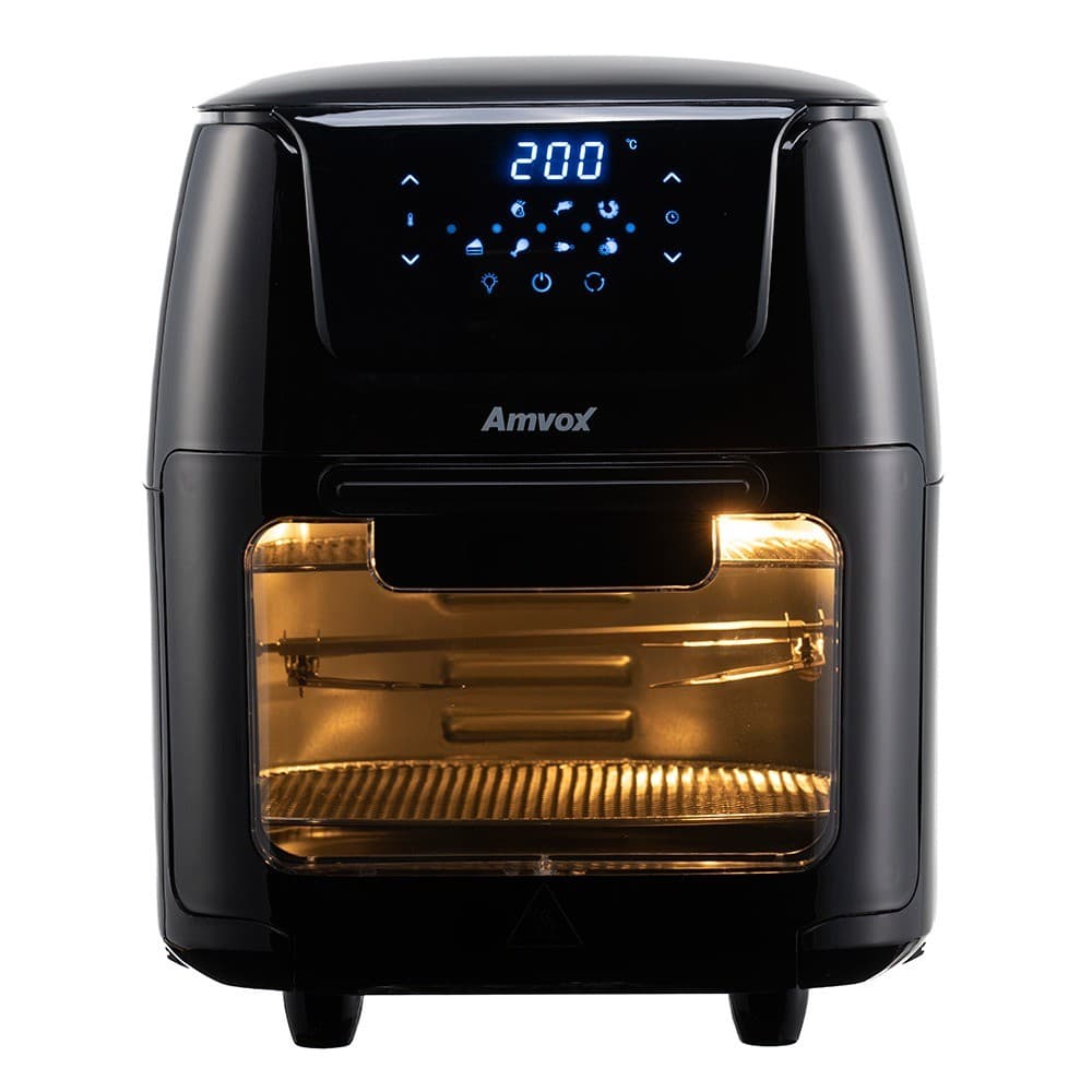 Fritadeira elétrica sem óleo digital Amvox ARF 1222 Oven 12L 1.700W