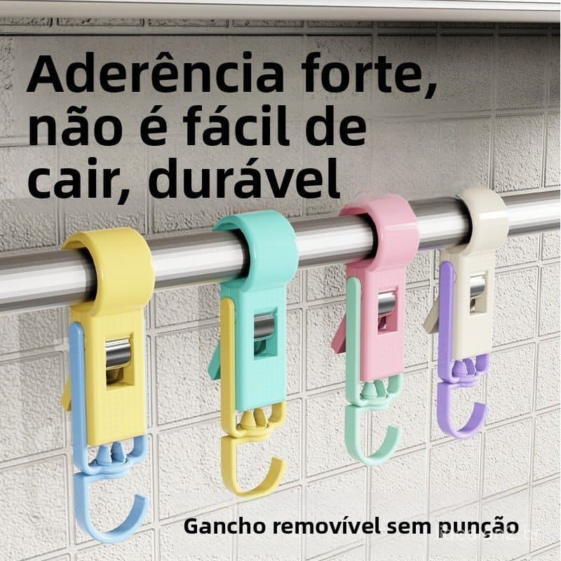 Suporte de armazenamento sem furos para toalhas de banho e toalhas de mão com ganchos adesivos coloridos