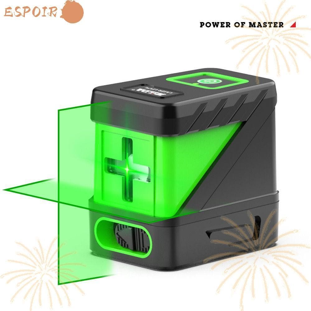 Kit de Mini Nível a Laser Multifuncional ESPOIR Cross Line verde e preto