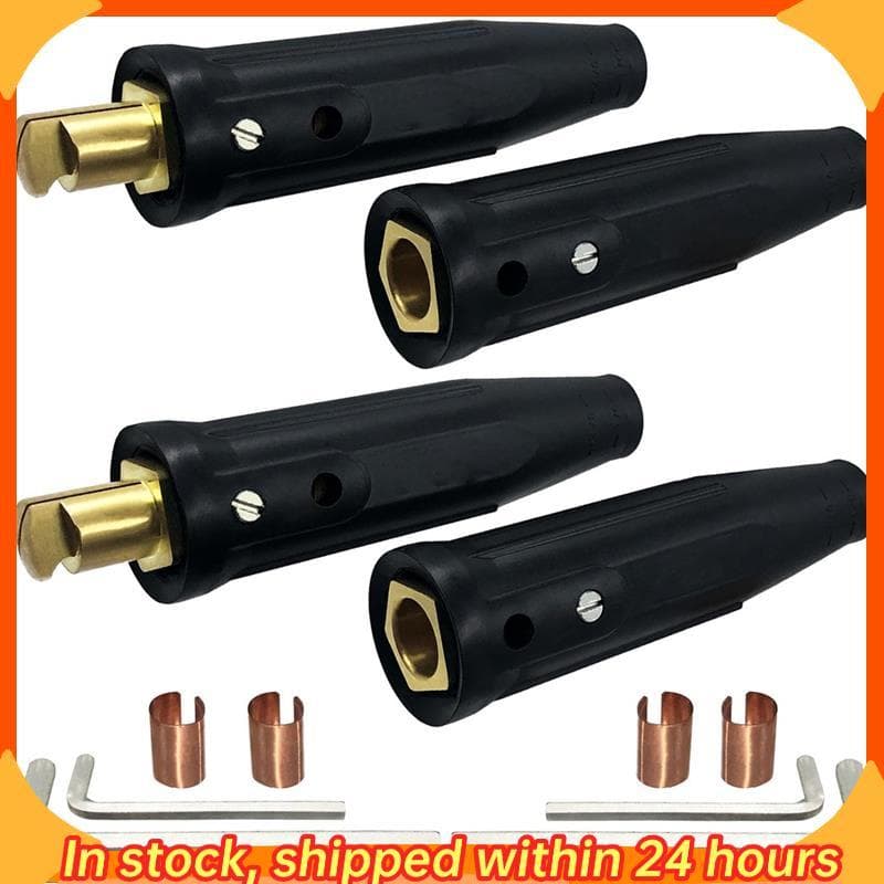 [hobbes1] 2 Pacotes De Cabos De Soldagem LC-40 , Conector Rápido , Conectores Macho E Fêmea Para Acessórios De Máquina D
