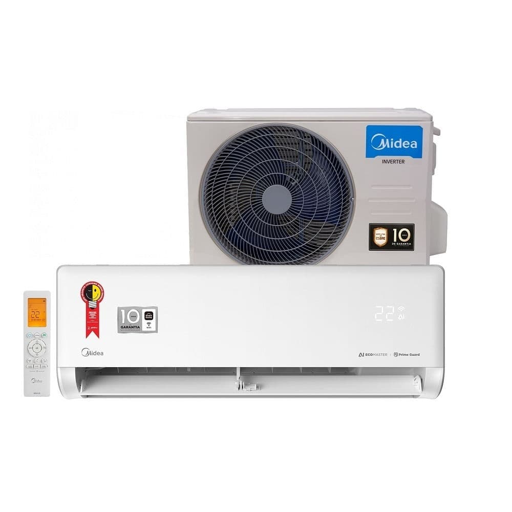 Ar Condicionado Split Hi Wall Inverter Midea AI Ecomaster 24000 BTU/h Frio 42EZVCA24M5 – 220 Volts