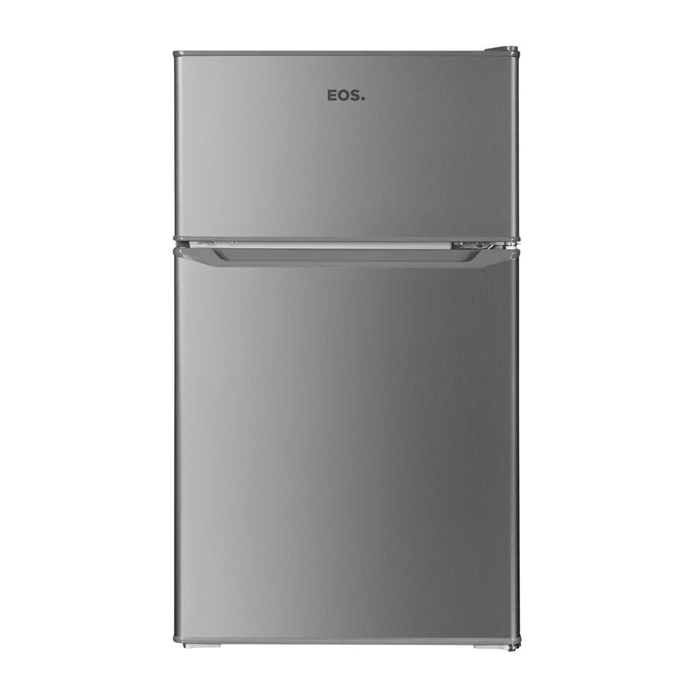 Geladeira duplex EOS Ice Compact EFB140DI 88 litros inox com porta reversível