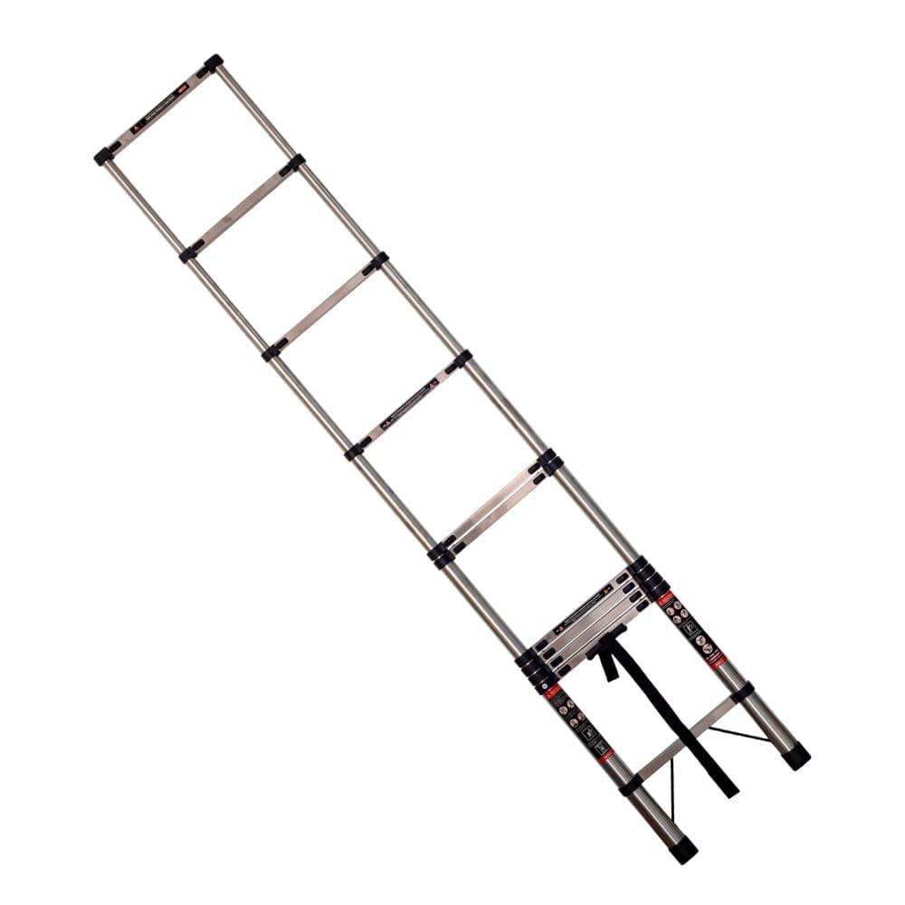 Escada de Inox Telescópica Reta 11 Degraus 3.70 Metros Noll
