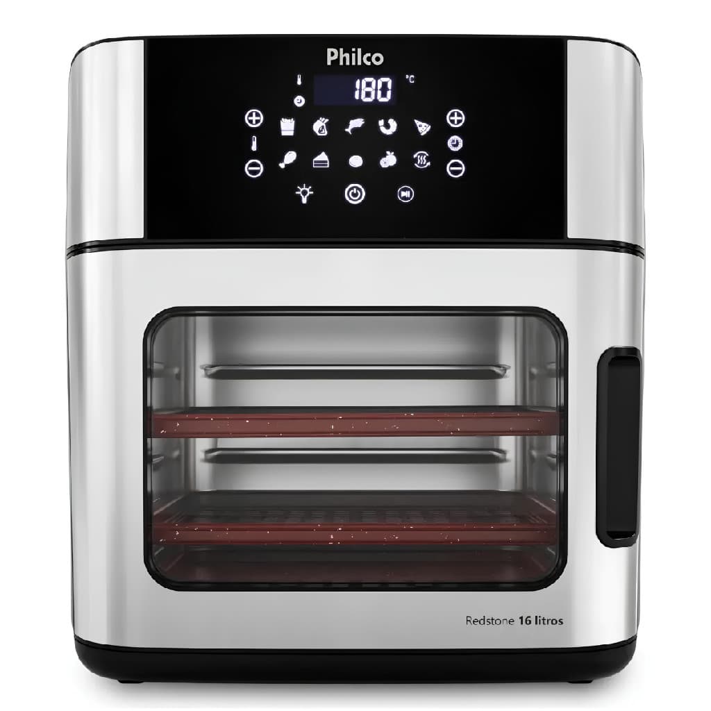 Fritadeira Air Fryer 4 Em 1 Painel Digital 16 Litros em aço inoxidável