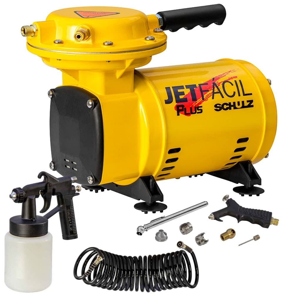Compressor de ar direto 2,3 pés 1/3 hp com acessórios - Jet Fácil Plus Schulz