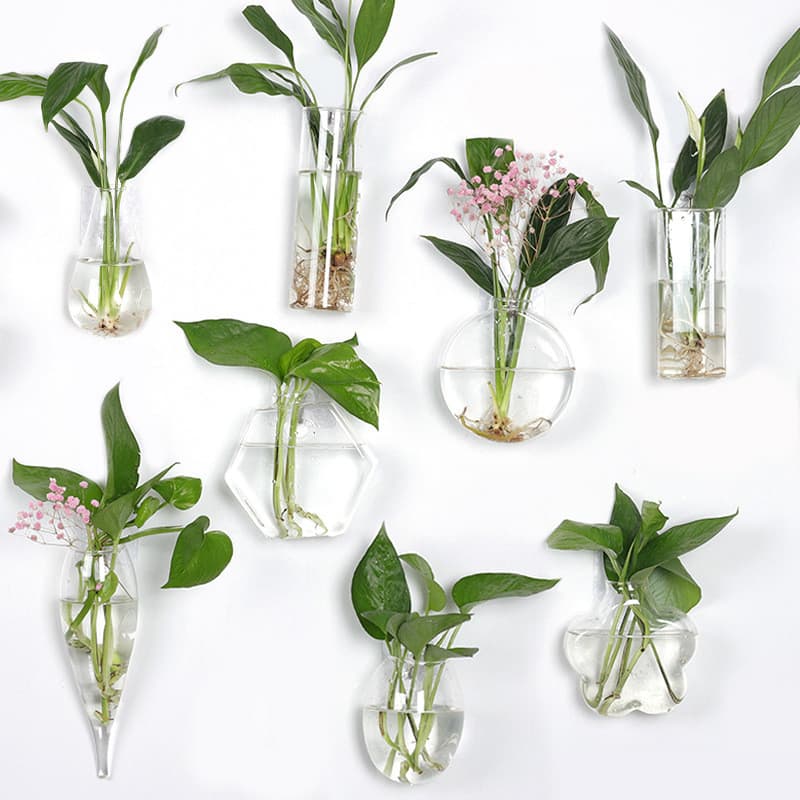 Parede pendurado vaso hidropônico parede criativa planta hidropônica tanque de peixes decoração de parede para casa vaso