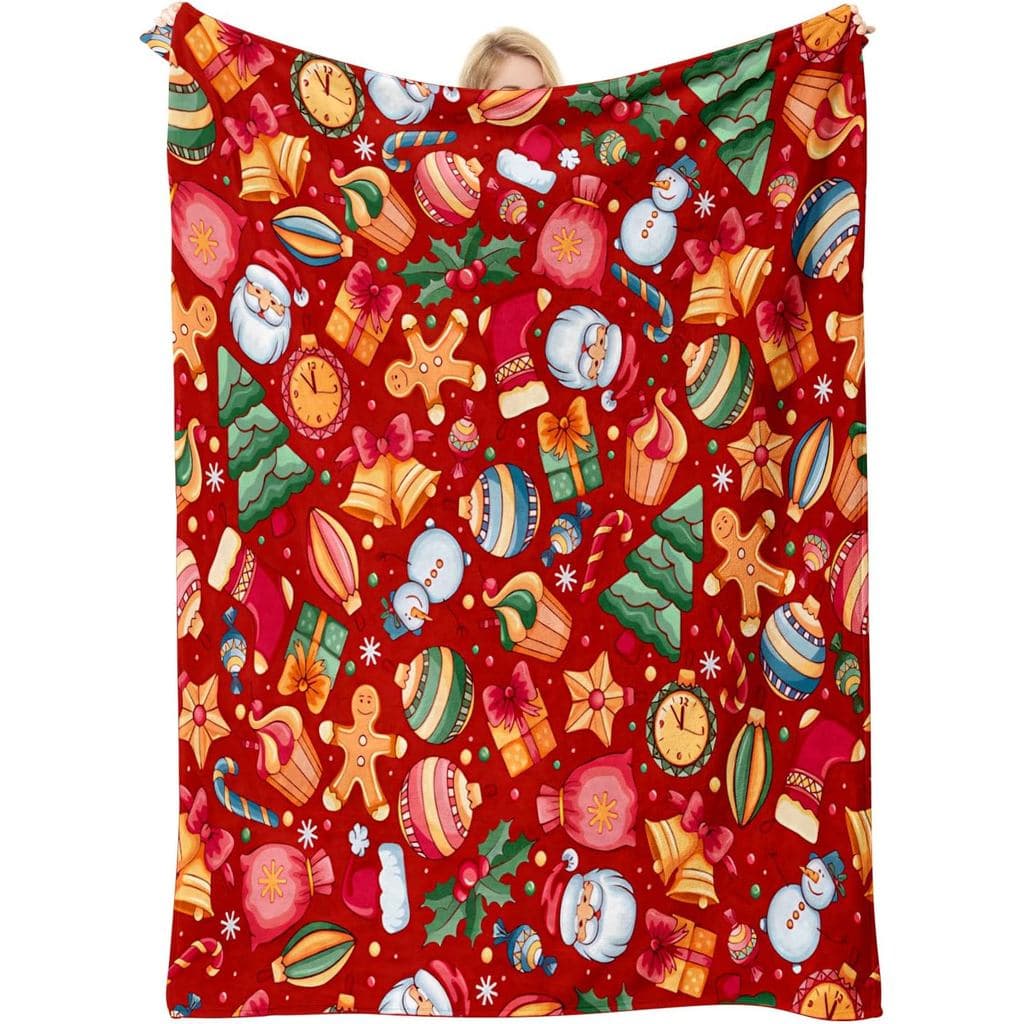 Cobertor de Natal para Adultos/Mulheres/Meninos/Crianças, Decoração de Férias, Decorações/Presentes de Natal, Cobertor d