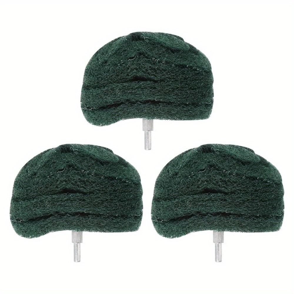 Tapete abrasivo não tecido, conjunto de roda de polimento de duas cores verde vermelho, disco de polimento de limpeza de