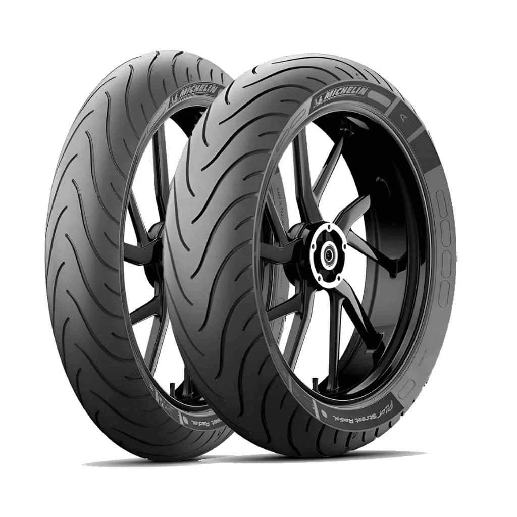 Combo de Pneus Michelin Pilot Street Radial 110/70-R17 e 150/60-R17 