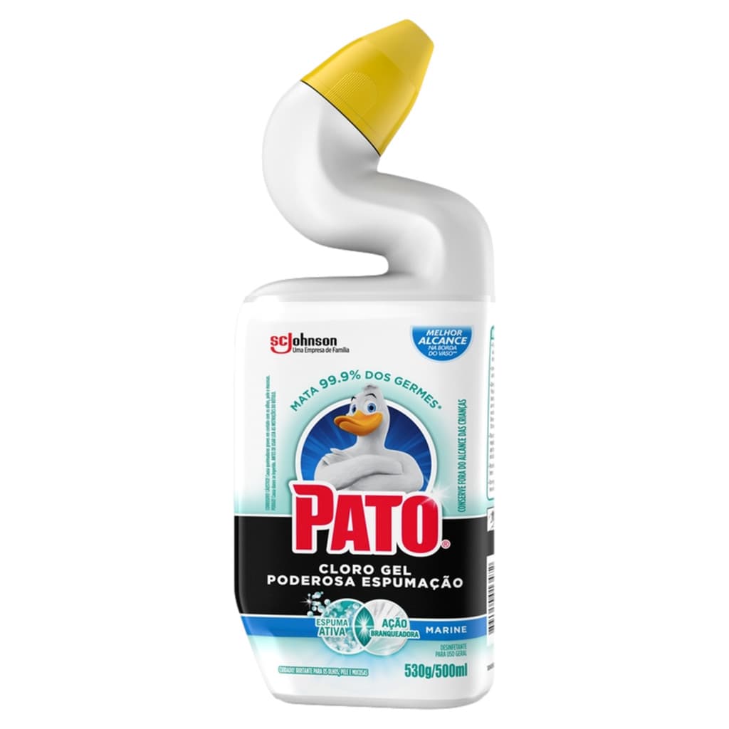 Desinfetante Pato Cloro Gel Marine 500ml para limpeza de vaso sanitário