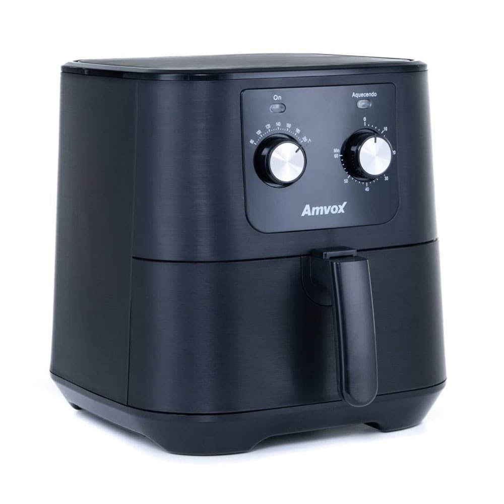 Fritadeira Elétrica Air Fryer 7 Litros ARF1255M 1700W Amvox em preto metálico