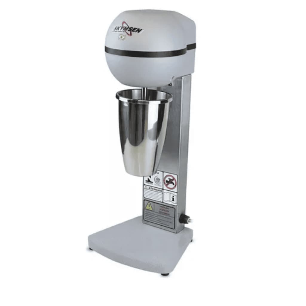 Batedor de milkshake Skymsen 500w com copo de aço inoxidável, haste única
