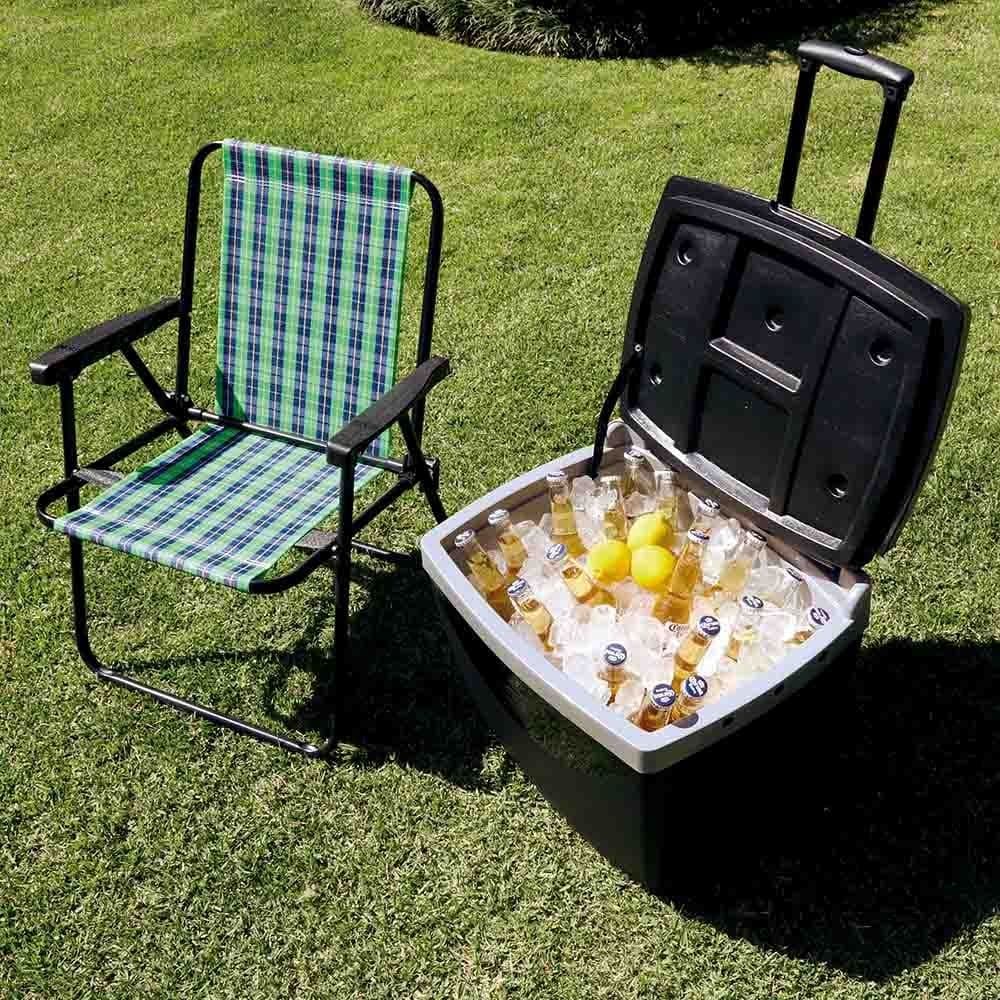 Cooler Caixa Térmica 42 Litros com Rodinha Mor com bebidas geladas