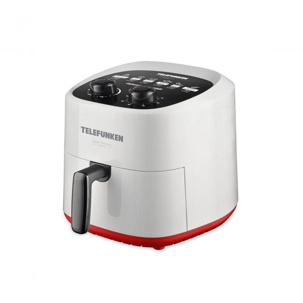 Fritadeira Elétrica Air Fryer 3,6 Litros Easyfryer 3600 - 220V TELEFUNKEN branca e vermelha