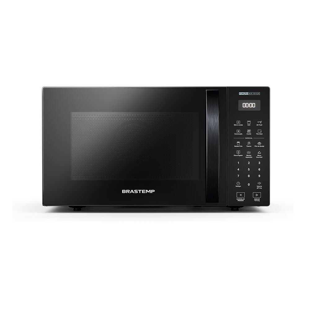 Micro-ondas Brastemp com Tecnologia Air Fryer Preto 29 Litros - BMC29AE