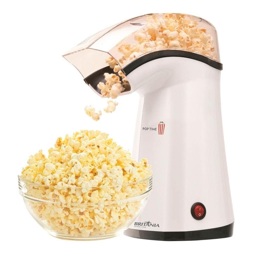 Pipoqueira elétrica Britânia LuxxCook 1200W com pipoca pronta em bowl