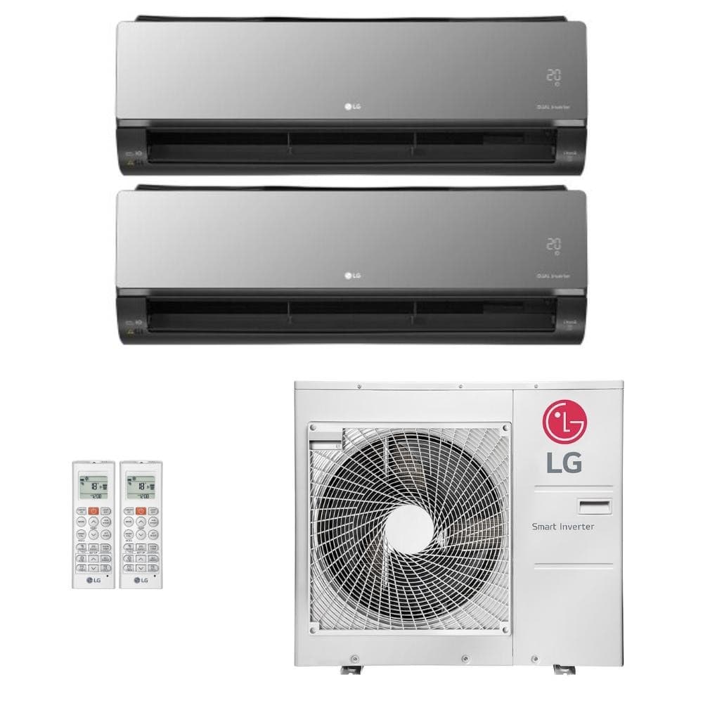 Ar-Condicionado Multi Split Inverter LG 36.000 BTUs Quente/Frio 220V com duas unidades evaporativas e uma externa