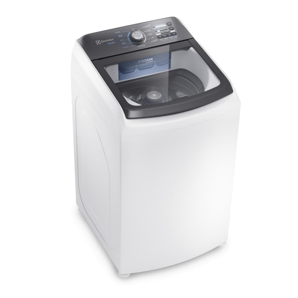 Lavadora de Roupas Electrolux LEE15 Efficient 14,5kg branca em fundo branco