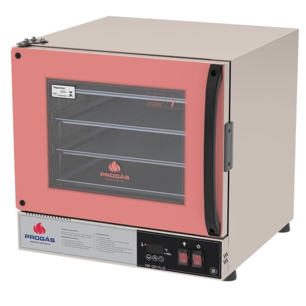 Forno Turbo Elétrico Progás PRP-004 Plus Fast Oven Digital cor rosa com quatro esteiras