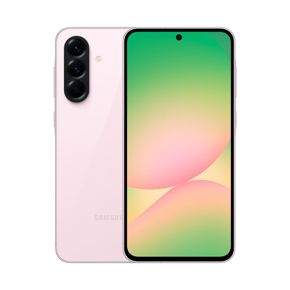 Smartphone Samsung Galaxy A56 5G, cor rosa, frente