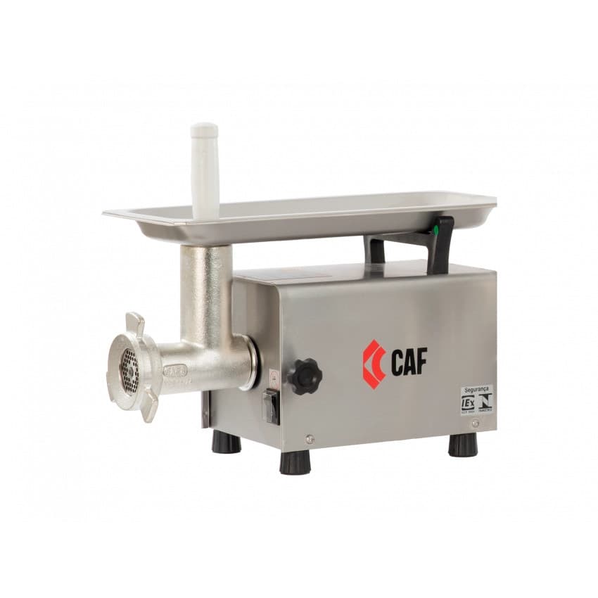 Moedor de carne elétrico CAF 8 aço inoxidável bivolt 127/220V