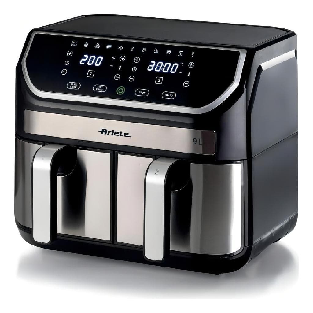 Fritadeira Air Fryer Metal Duplo Cesto Ariete 9L 2100W 220V com controle digital