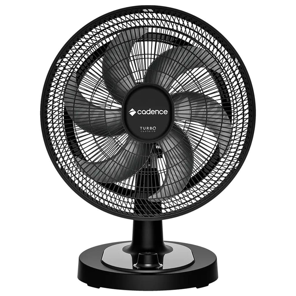 Ventilador de chão e parede preto Cadence Turbo Conforto VTR470