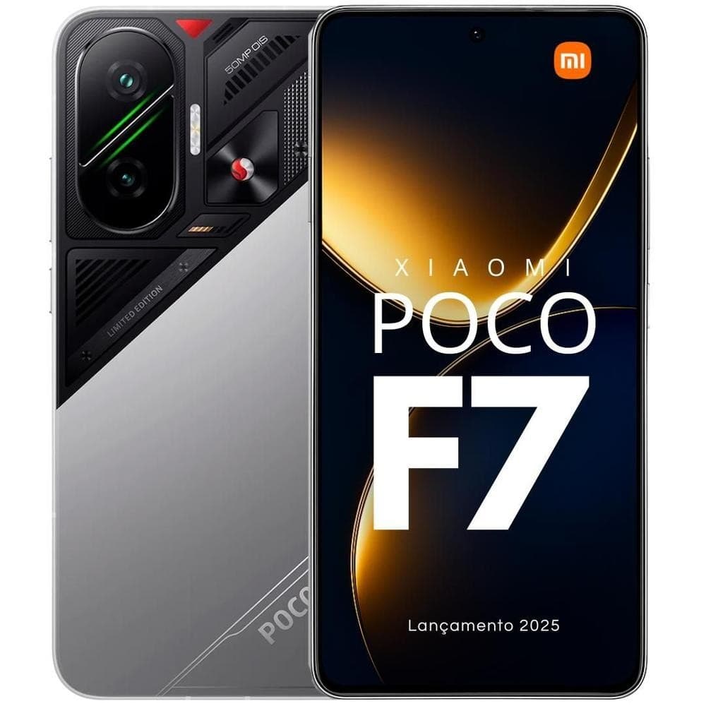 Lançamento Poderoso Xiaomi Celular POCO F7 5G NFC 50MP IA Snapdragon 8S Gen 4 2025 Antutu 2Milhões