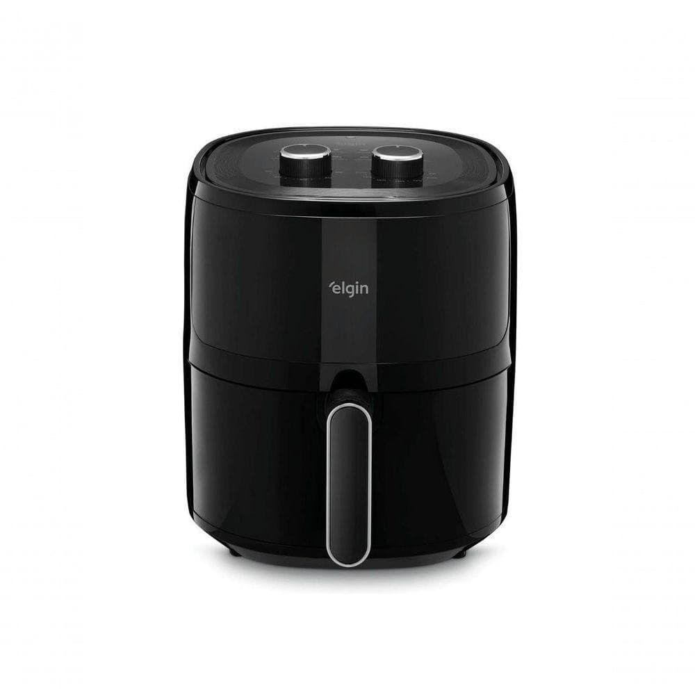 Fritadeira Air Fryer Elgin Space 5 AFC50 5L - 220V em preto com botão de controle frontal