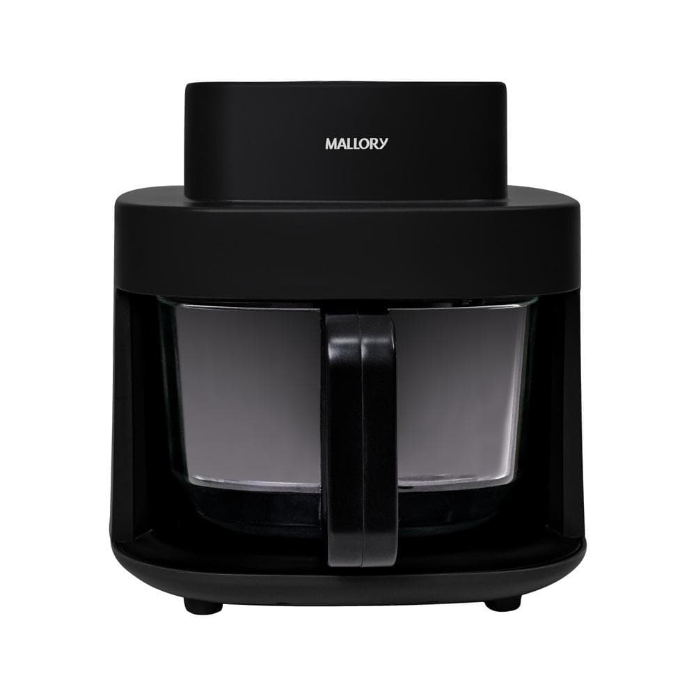 Fritadeira Elétrica Mallory 4,5 Litros SmartGlass Preta - Ângulo frontal