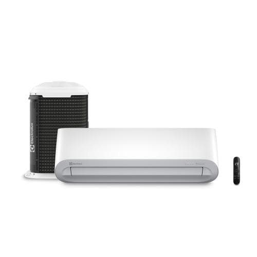 Ar-condicionado split Electrolux 18.000 BTUs, unidades interna e externa, fundo branco