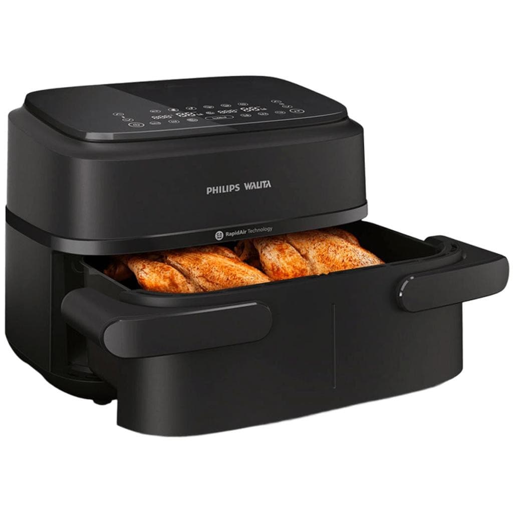 Fritadeira Airfryer Philips Walita com cesto duplo e divisória removível