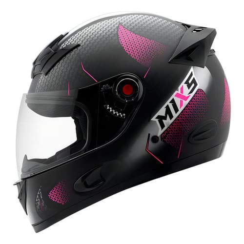 Capacete Mixs Mx5 Fechado Moto Motoqueiro E Narigueira Tamanho Do Capacete 58 Cor Rosa Fosco Blaze