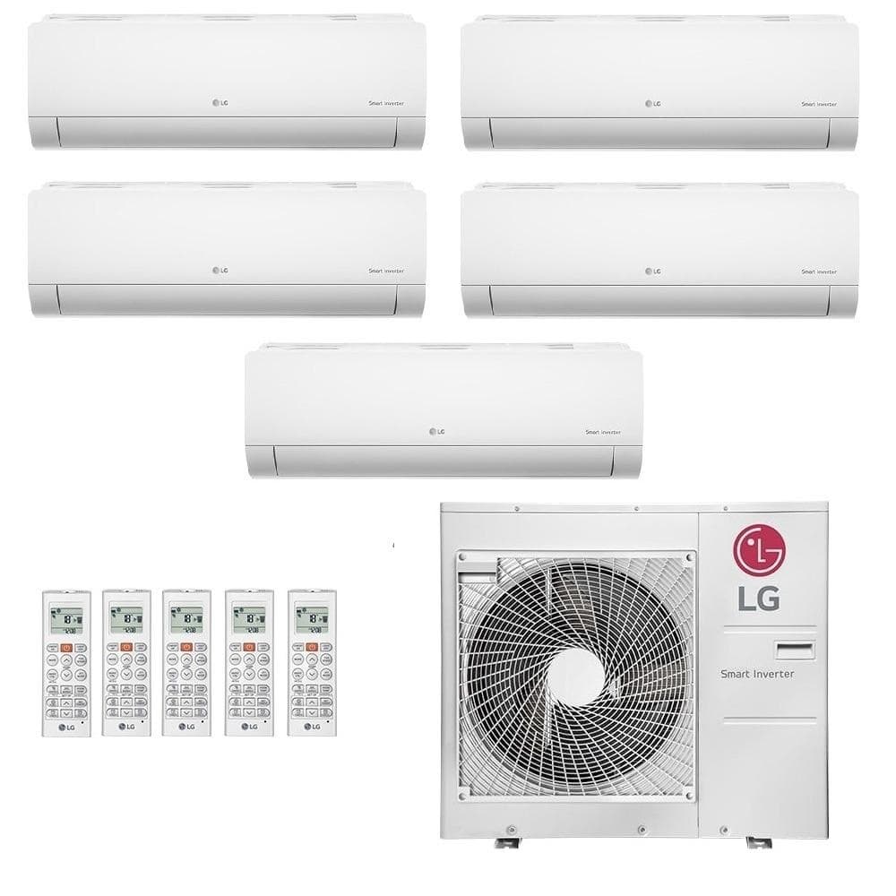 Ar-condicionado multi split inverter LG 36.000 com 2 evaporadoras de 9.000 e 3 evaporadoras de 12.000